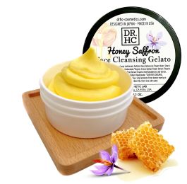 DR.HC Honey Saffron Face Cleansing Gelato (60g, 2.1oz.) (Skin recovery, Anti-scar, Anti-aging, Anti-acne...)
