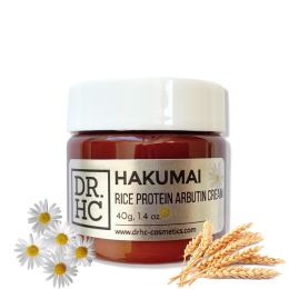 DR.HC Hakumai Rice Protein Arbutin Cream (25~40g, 0.9~1.4oz) (Skin brightening, Anti-acne, Anti-blemish, Anti-aging...) (Size: 25g)