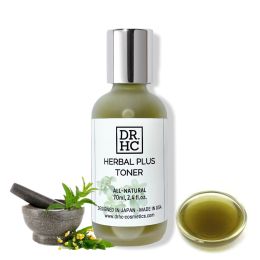 DR.HC Herbal Plus Toner (70~120ml, 2.4~4.0fl.oz.) (Pore shrinking, Anti-acne, Exfoliating, Skin toning...) (Size: 70ml)